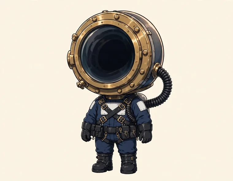 Chibi Blue Diver
